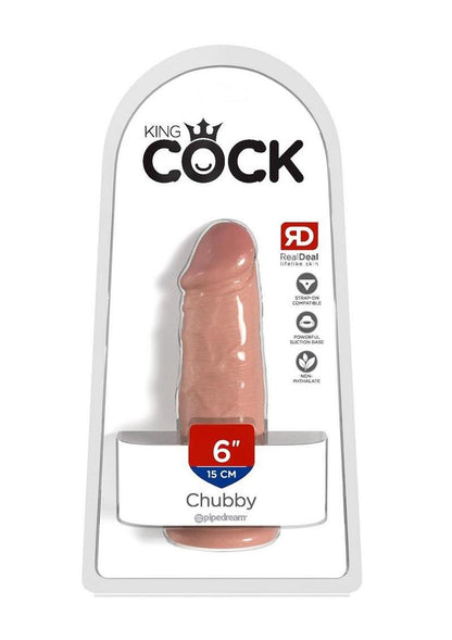 King Cock Chubby Dildo - Vanilla - 6in