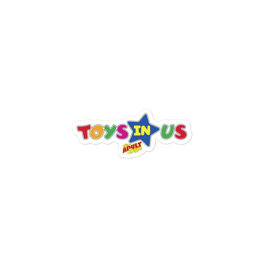 Toys "In" Us Bubble-free stickers