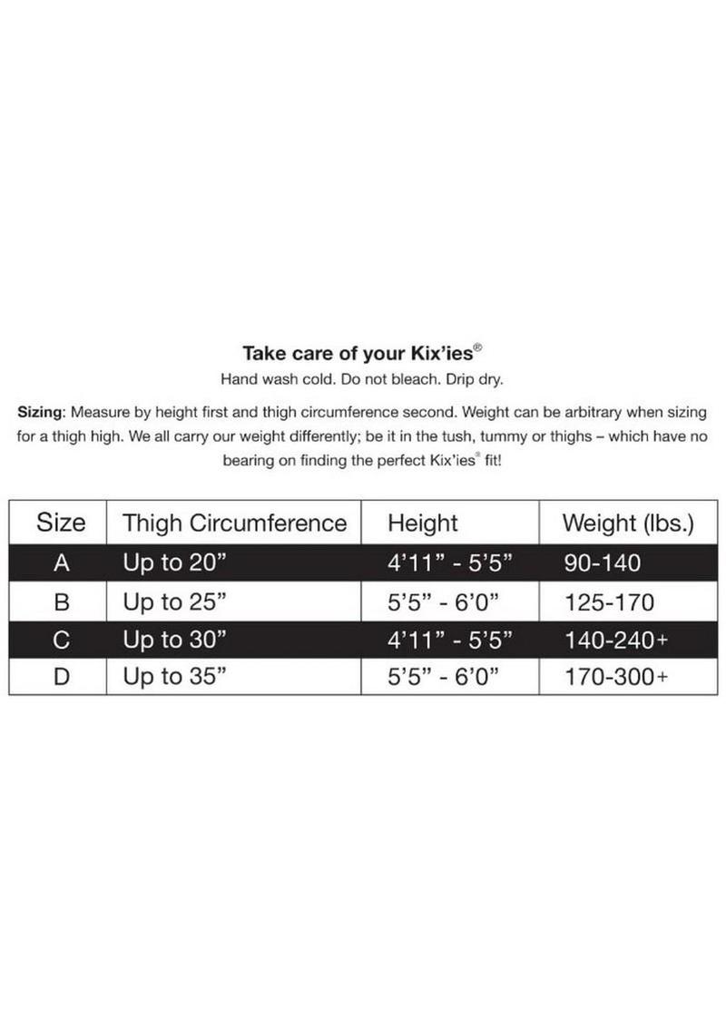 Kixies Sandra Fishnet Thigh High - Size B - Red - Medium