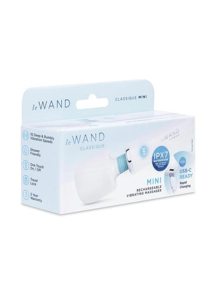 Le Wand Classique Silicone Mini Wand - White