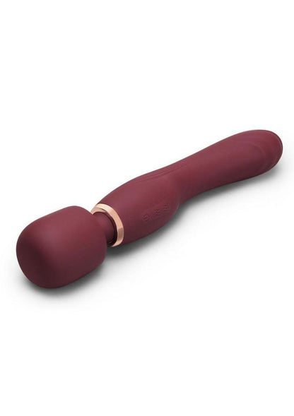 Le Wand Flat Top Fusion G Rechargeable Silicone Vibrator - Ruby