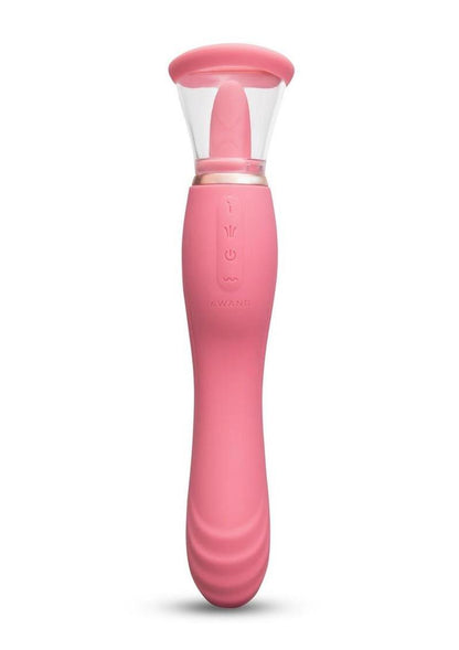 Le Wand Lick Silicone Rechargeable Vibrating Tongue - Pink/Rose
