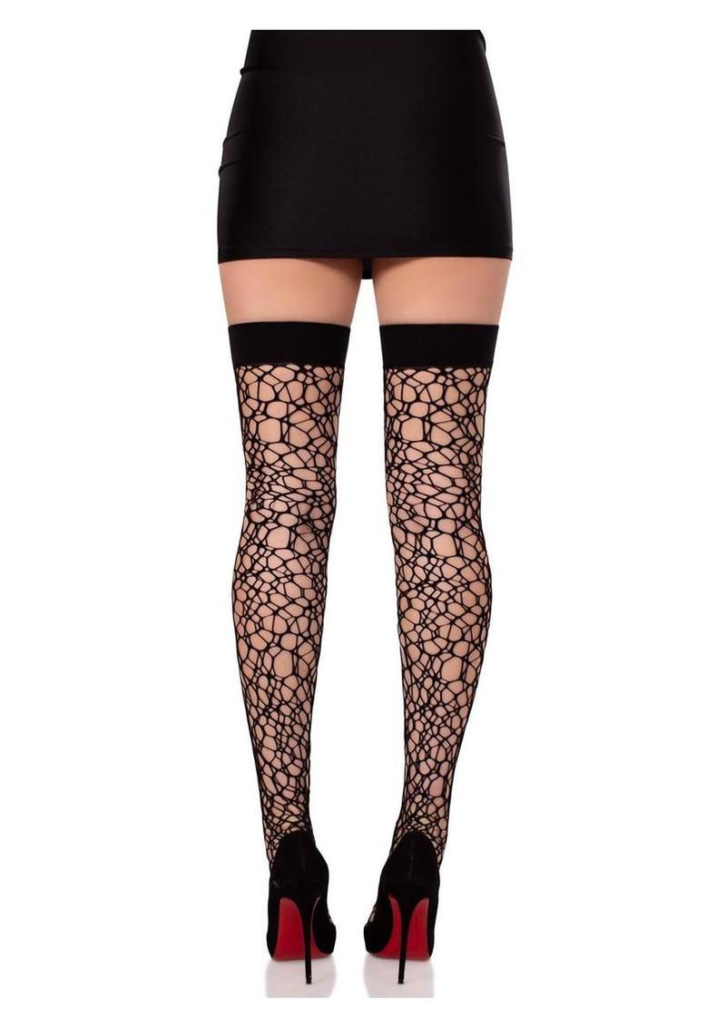 Leg Avenue Fractured Net Thigh Highs