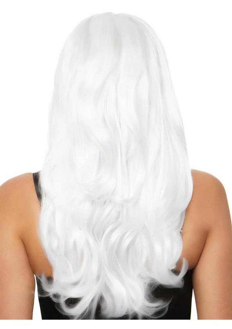 Leg Avenue Long Wavy Wig - White - 27in