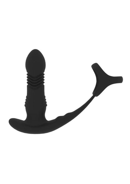 Levelz Vibrating and Thrusting Silicone Rechargeable Prostate Massager with Tri O Cock Ring