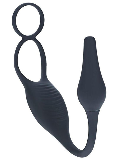 Levelz Vibrating Silicone Rechargeable Prostate Stimulator with Cock and Ball Ring