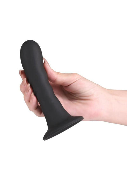 Love Notes Believe 5 Inch Ribbed Curved Silicone Dildo with Suction Cup