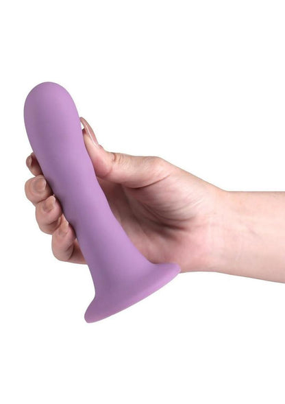 Love Notes Believe 5 Inch Ribbed Curved Silicone Dildo with Suction Cup
