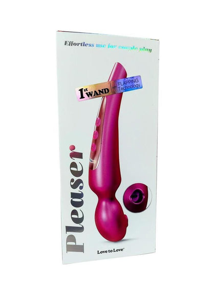 Love to Love Pleaser Silicone Rechargeable Clitoral Stimulator - Iridescent - Berry/Pink