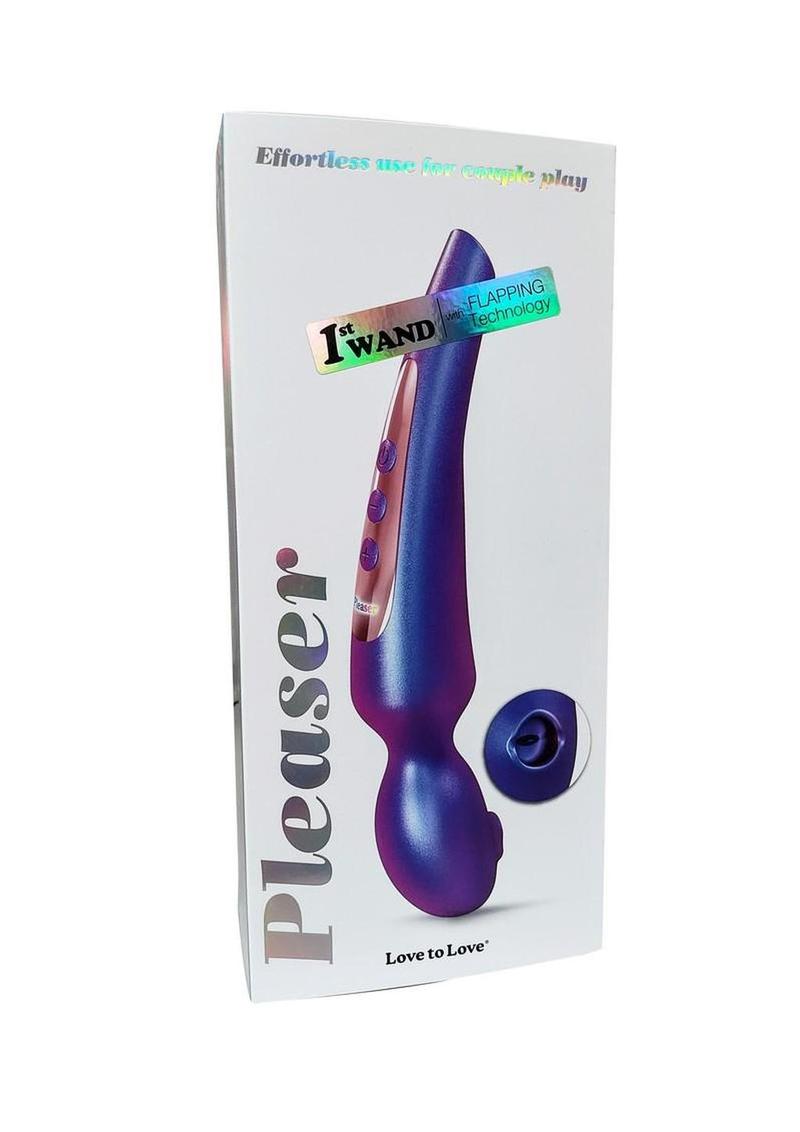 Love to Love Silicone Rechargeable Sense Touch Clitoral Stimulator - Iridescent Night - Blue
