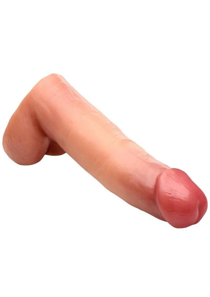 Lovebotz Cock Lock Realistic Dildo with Balls - Vanilla - 8in