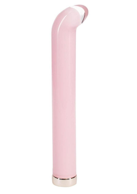 Loveline Aurora 10 Function Rechargeable Glass G-Spot Vibrator - Pink - 6.3in