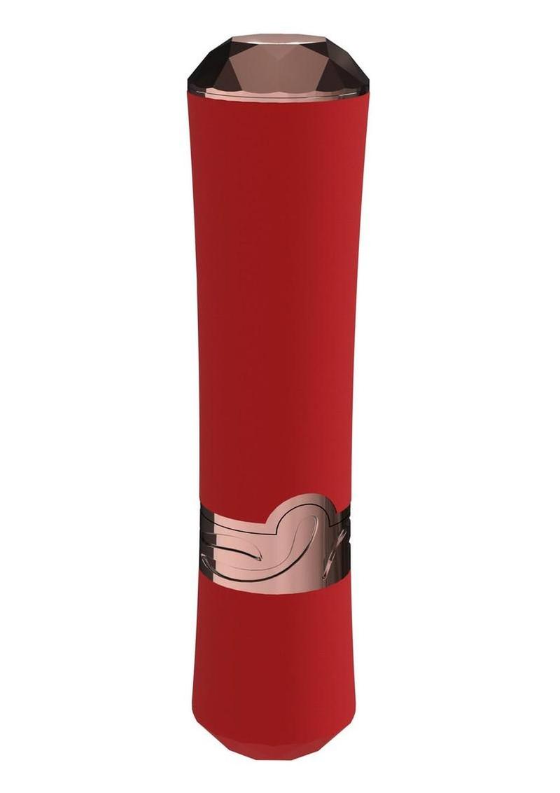 Loveline Dahlia 10 Function Silicone Lipstick Vibrator - Red