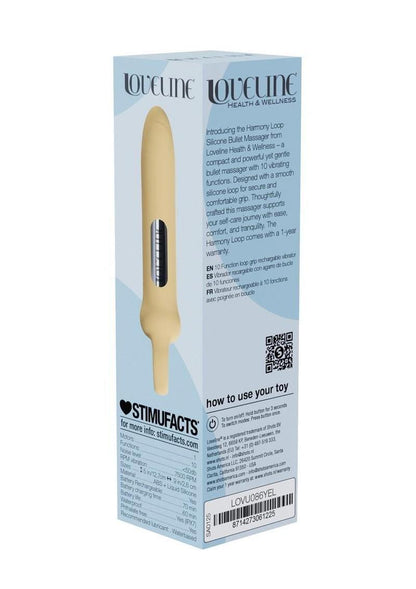 Loveline Harmony Loop Grip Vibe Ergonomic 10 Function Silicone Bullet Massager