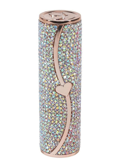 Loveline Sparkle Lipstick Rechargeable Silicone Vibrator with Interchangeable Heads
