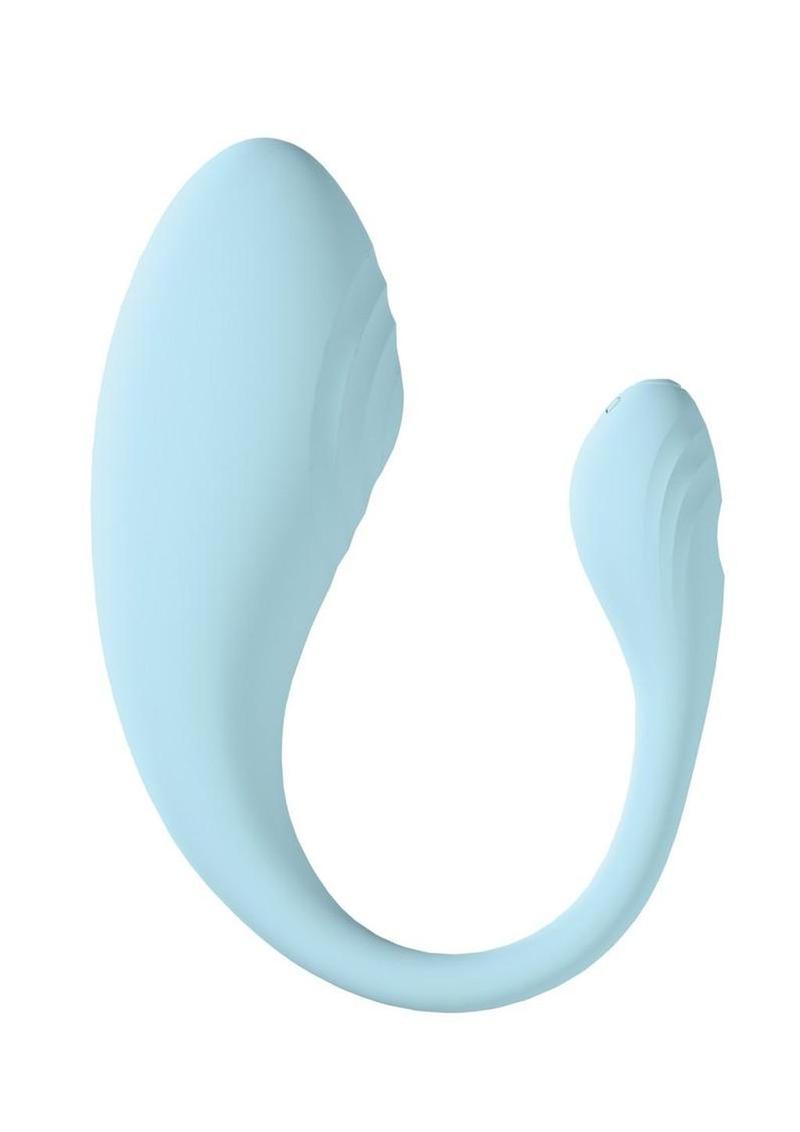 Loveline Wave C-Shape 10 Function Rechargeable Silicone Vibrator with Remote Control