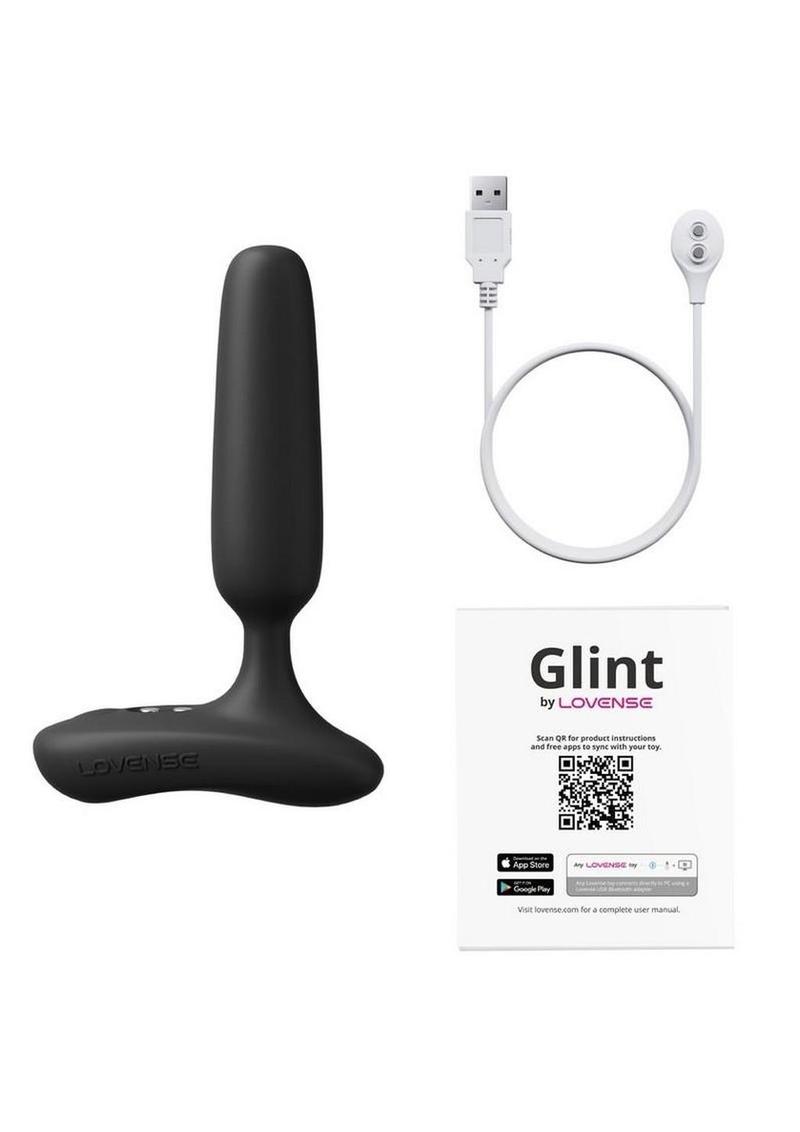 Lovense Glint App-Controlled Touch-Responsive Vibrating Butt Plug