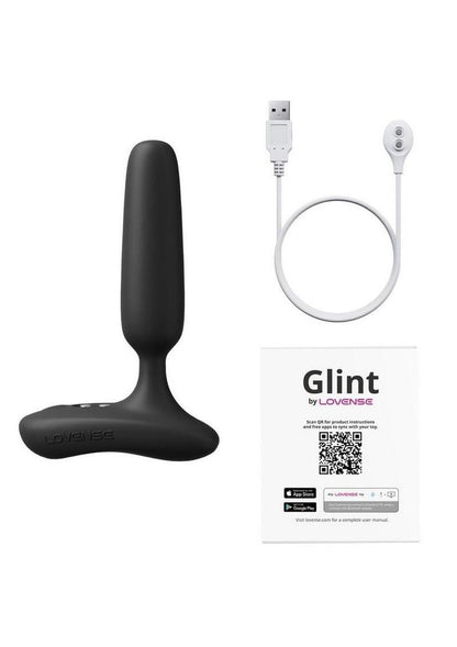 Lovense Glint App-Controlled Touch-Responsive Vibrating Butt Plug