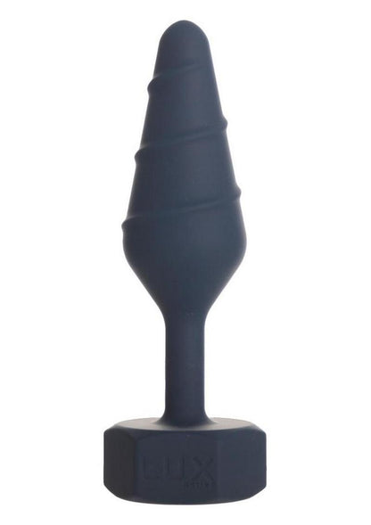 Lux Active Twist Rechargeable Silicone Anal Plug - Blue - Large