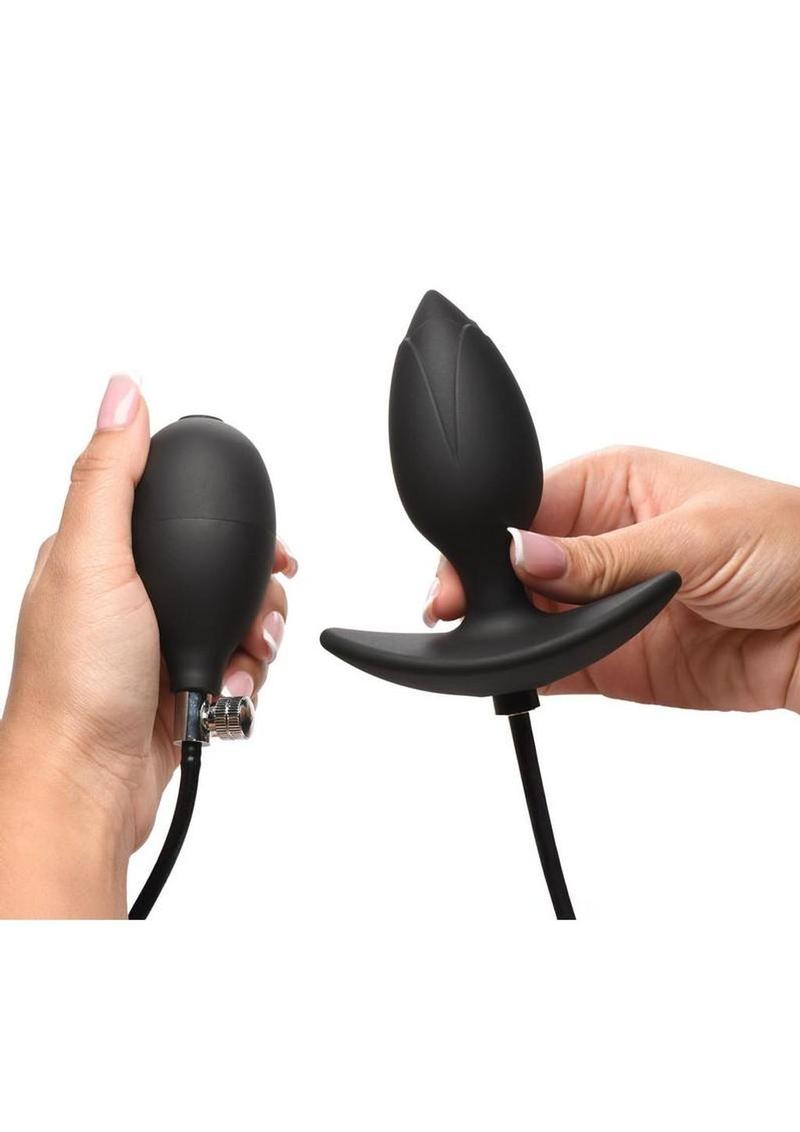 Master Series Ass Expander Magnetic Inflatable Silicone Anal Plug
