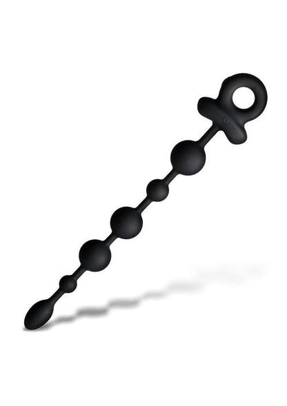Master Series Balls Deep Vibrating Silicone Anal Beads - Black