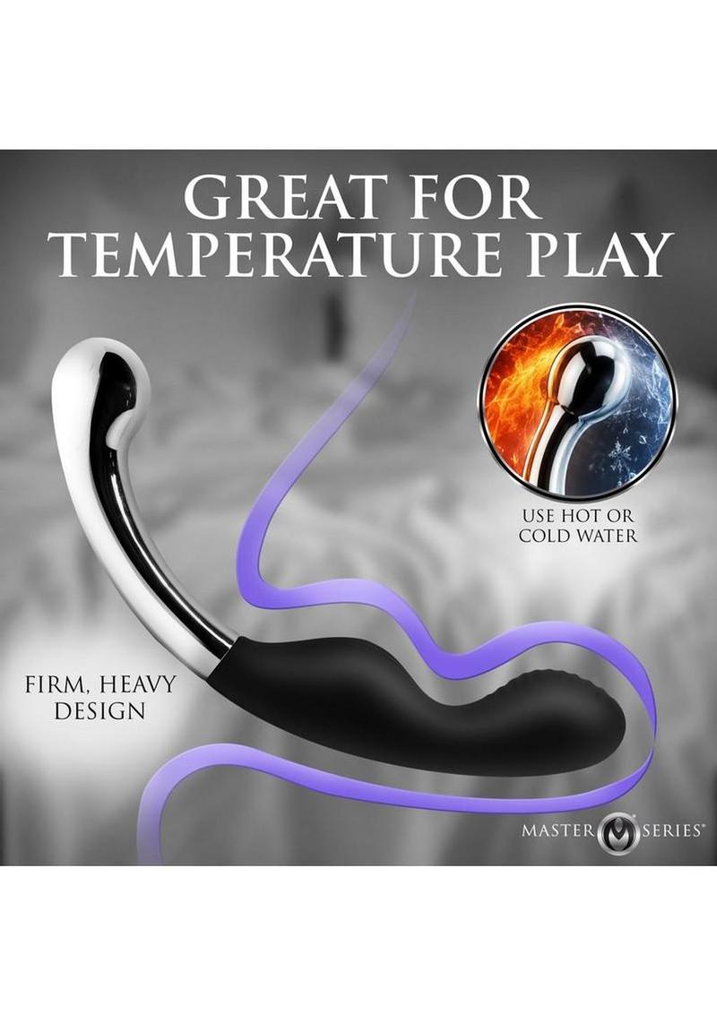 Master Series Dual Desire Double-Ended Silicone and Metal Dildo
