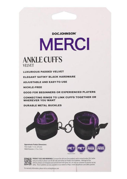 Merci Velvet Ankle Cuffs