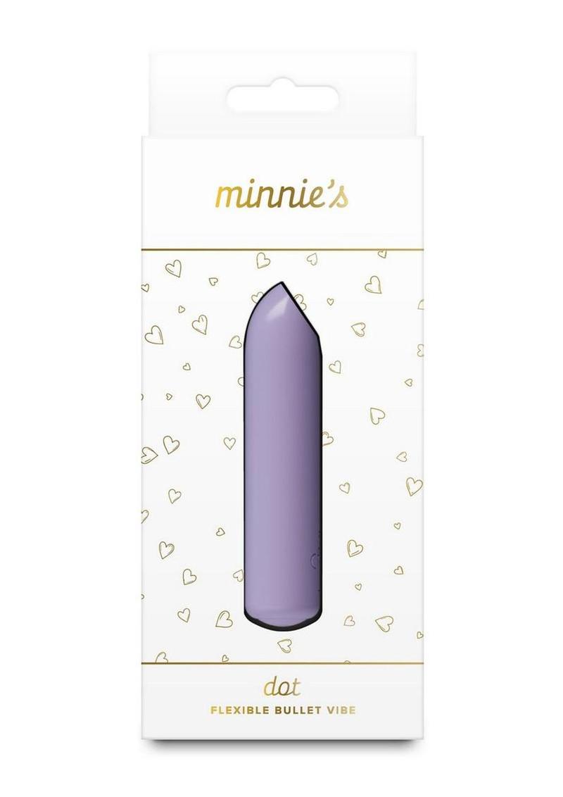 Minnie's Dot Rechargeable Silicone Flexible Bullet - Lavender