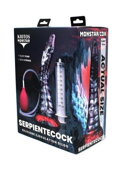 Monstar Cox Serpiente Cock Silicone Dildo - Purple/White