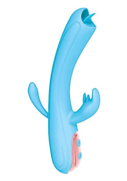 My Secret Fantasy Flickering Tongue Rechargeable Silicone Triple Stimulation Vibrator