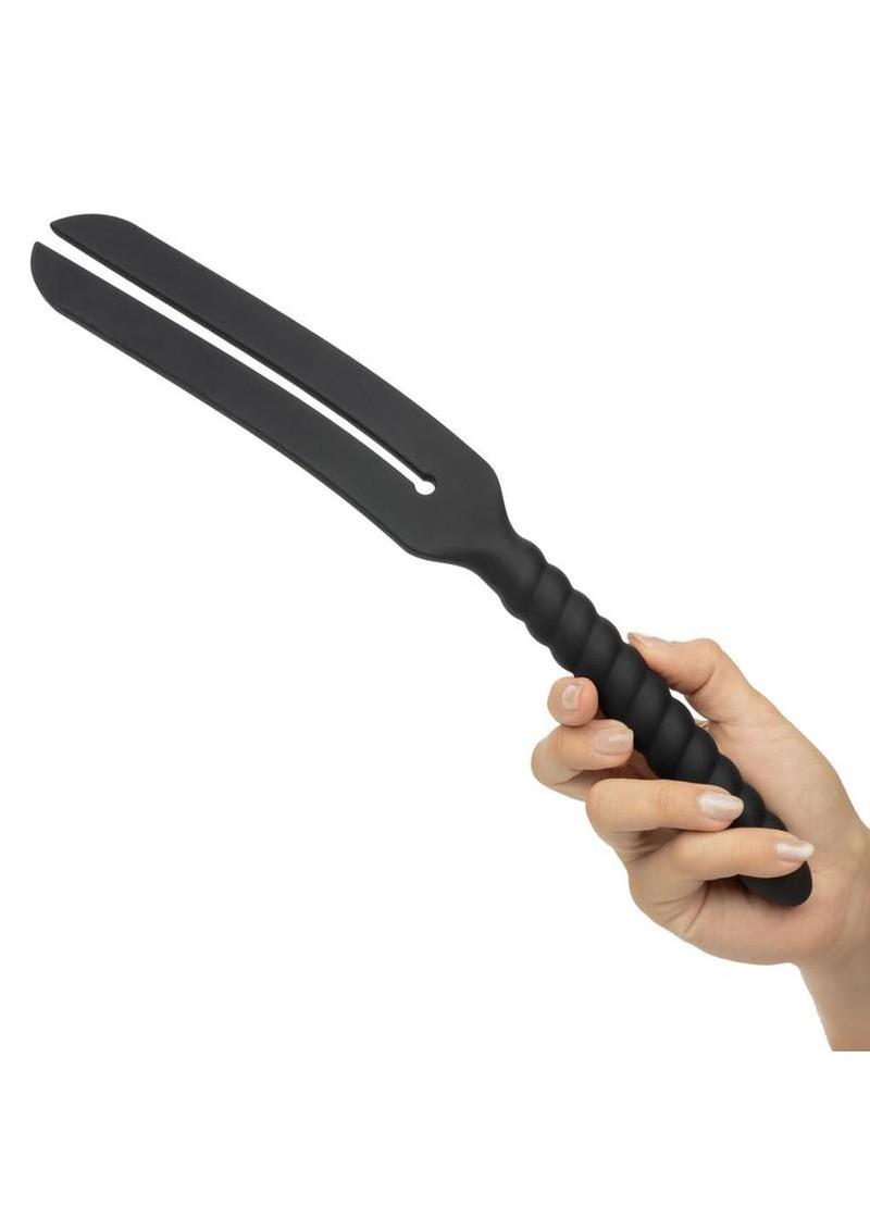 Nocturnal Collection Silicone Slap Paddle with Insertable Ribbed Handle