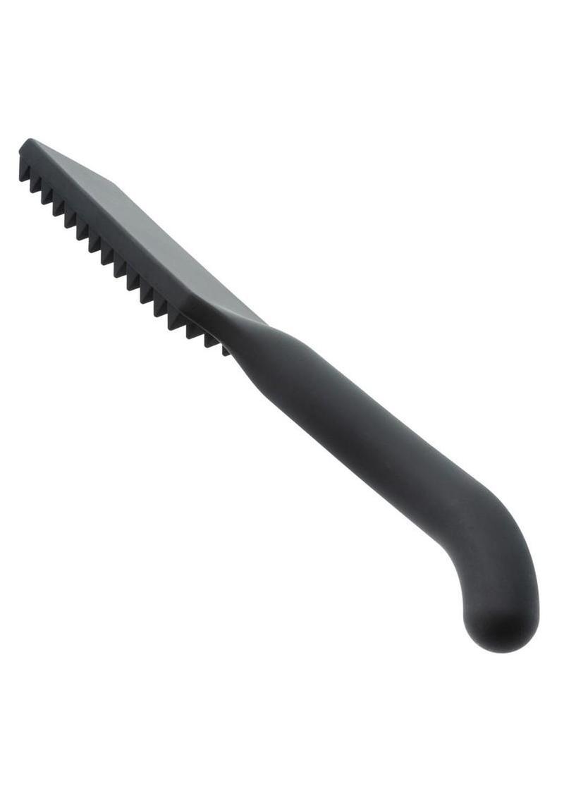 Nocturnal Collection Silicone Spiked Paddle with Insertable G-Curve Handle
