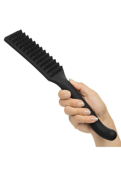 Nocturnal Collection Silicone Spiked Paddle with Insertable G-Curve Handle