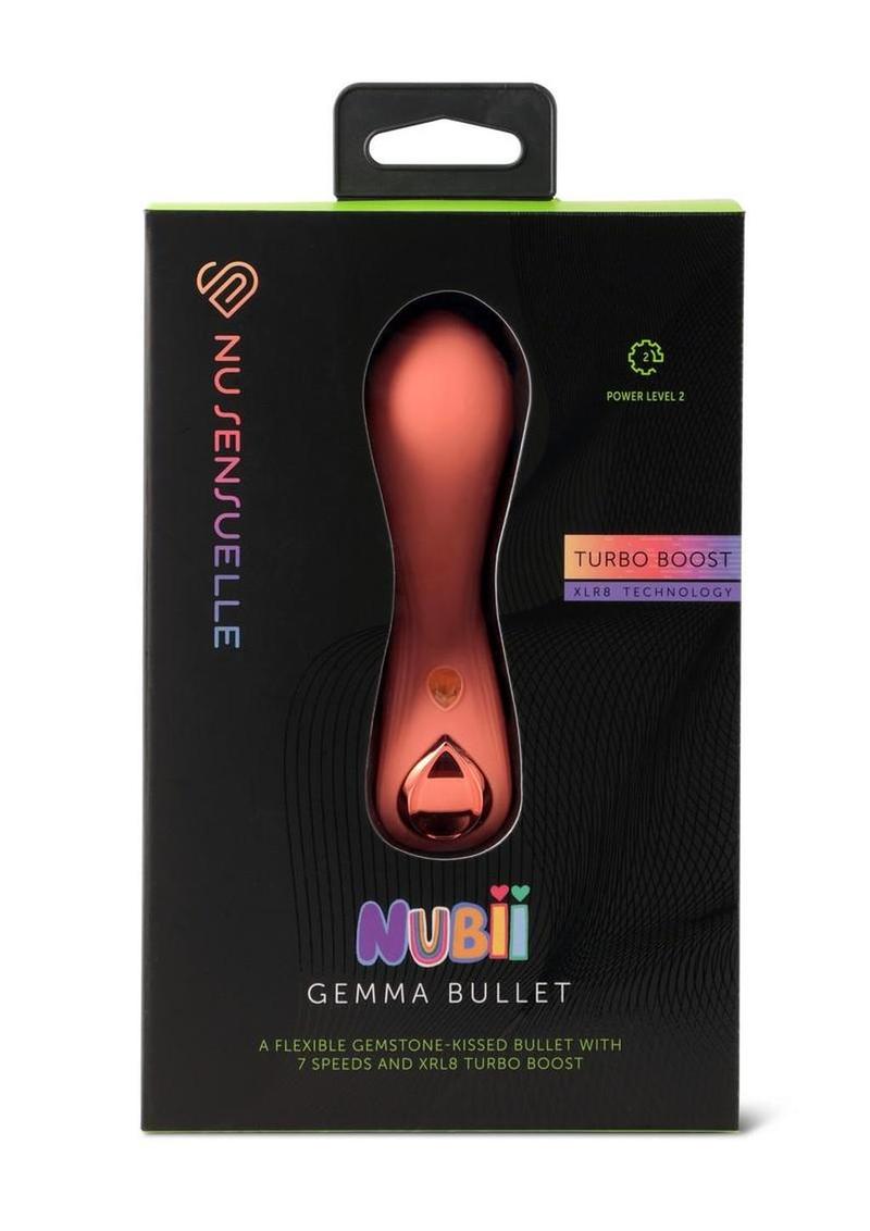 Nu Sensuelle Gemma Turbo Rechargeable Silicone Bullet - Coral