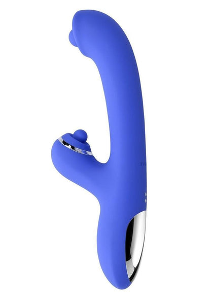 Evolved Oh Gee Spinning G-Spot Rechargeable Silicone Rabbit Vibrator with Tapping Clit Stimulator