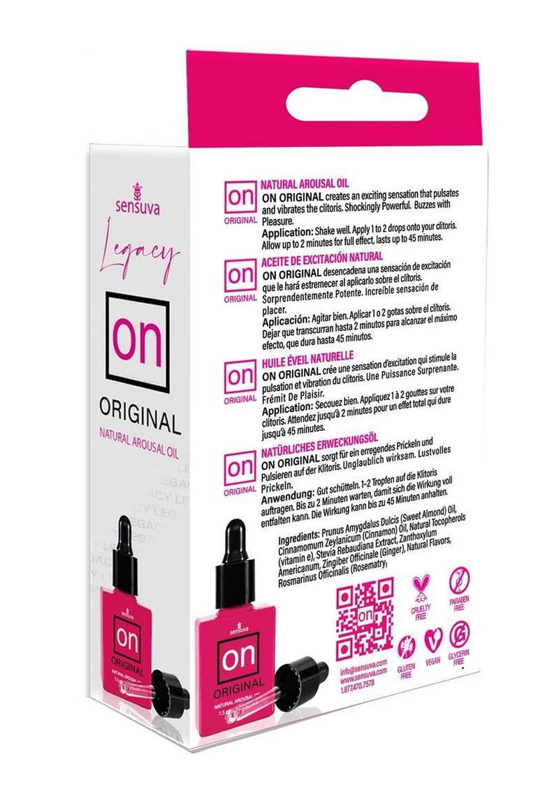 Sensuva ON Original Legacy Clitoral Arousal Oil, 7.5 ml Glass Dropper