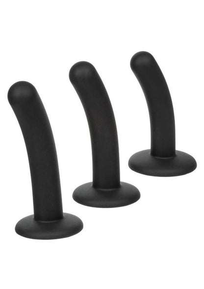 Onyxxx Silicone Curved Probe - Black - 3 Piece/Set