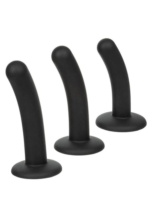 Onyxxx Silicone Curved Probe - Black - 3 Piece/Set