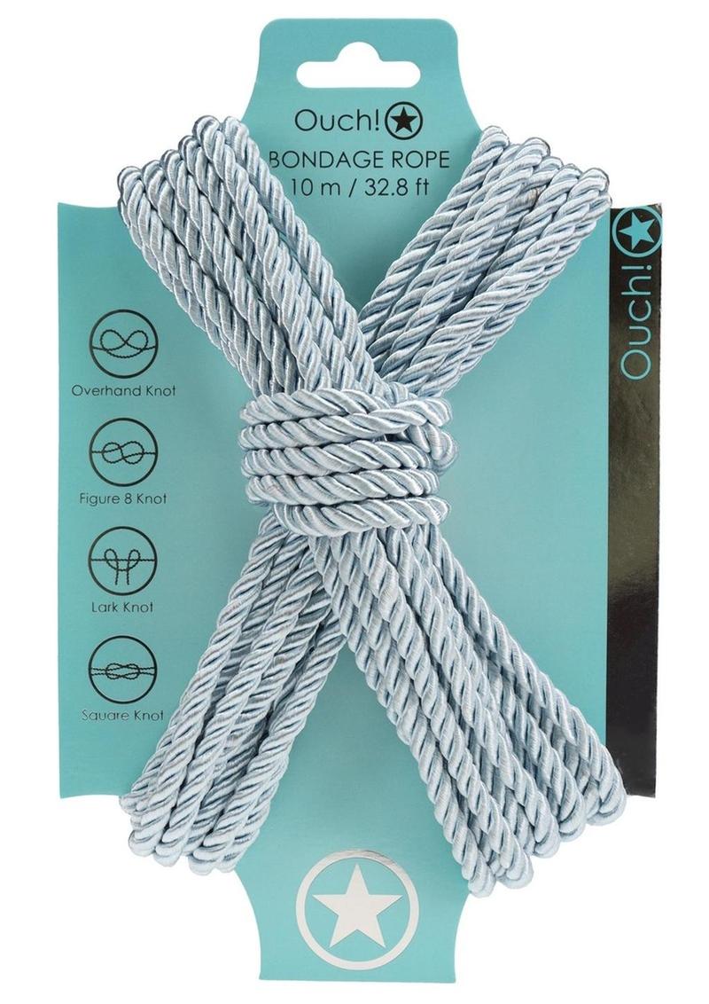 Ouch! Bondage Rope 10 Meter Nylon - Blue/Powder Blue