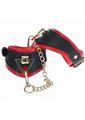 Ouch! Milan Collection Handcuffs - Black/Red