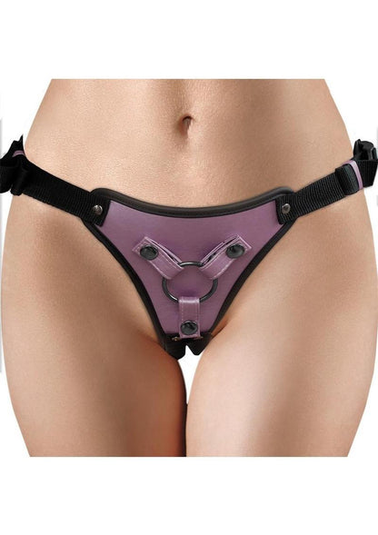 Ouch! Strap-On Harness - Metallic - Purple