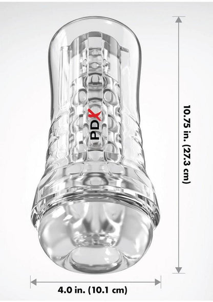 Pdx Elite Viewtube See-Thru EZ-Grip Stroker - General Orifice