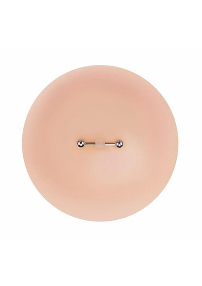 Peekaboo Silicone Pierced Nipple Covers - Vanilla