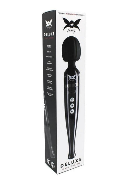 Pixey Deluxe Rechargeable Wireless Wand - Black Chrome
