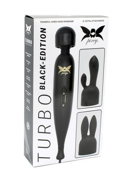 Pixey Turbo Rechargeable Wand - Black