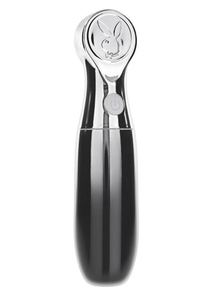 Playboy Bon Voyage Rechargeable Silicone Vibrator - Gray/Grey