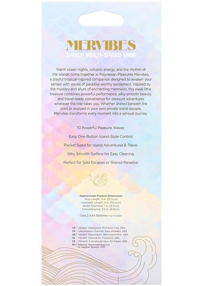 Polynesian Pleasures Mervibes Into The C Vibrator 5in