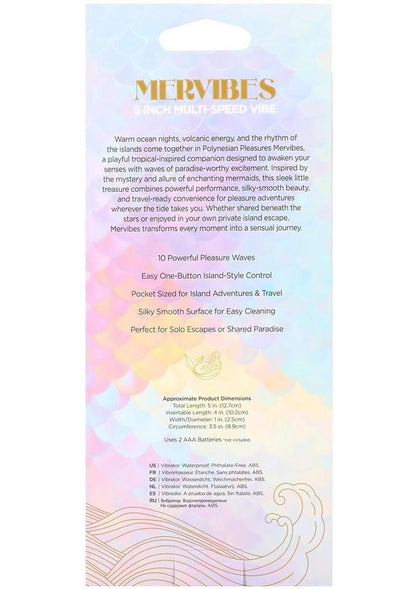 Polynesian Pleasures Mervibes Into The C Vibrator 5in