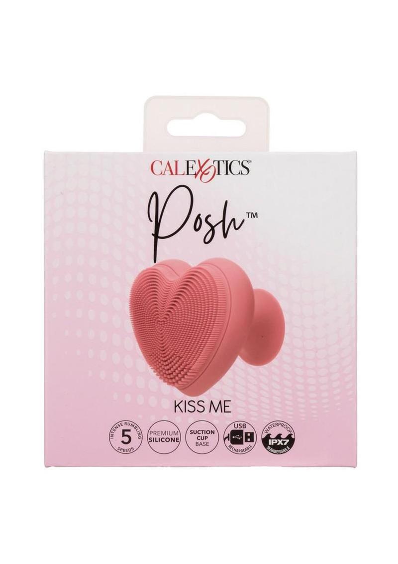 Posh Kiss Me Rechargeable Silicone Vibrator - Pink
