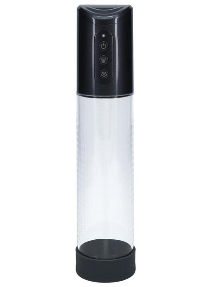 Pumped Hyperpump 3 Function Automatic Rechargeable Penis Pump - Grey/Gun Metal